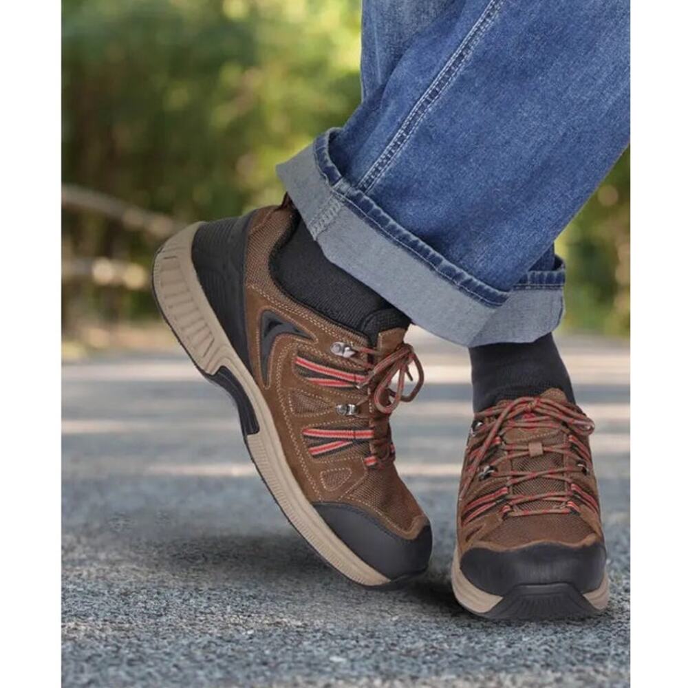 OrthoFeet BioFit Sorrento Brown Sneakers Men's Size 11.5 (2E) Wide MODEL: 642
